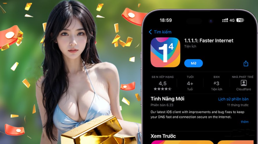 Hình ảnh quảng cáo của kim88 hiển thị nền tảng và các lợi ích